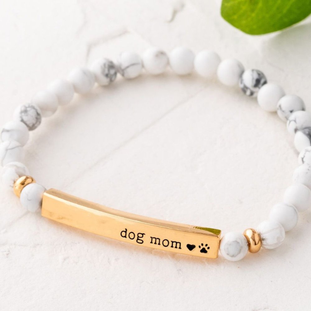 🐾Dog Mom Bracelet - White Turquoise